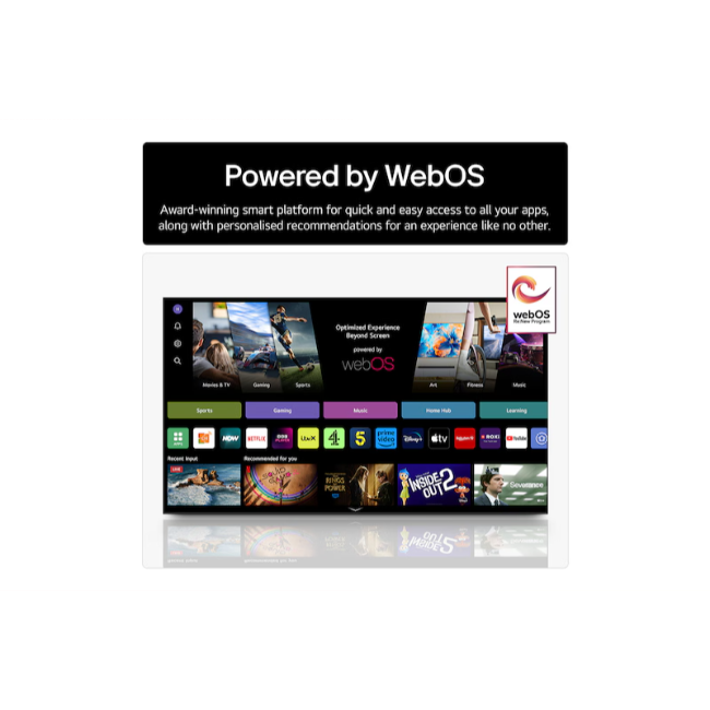 LG 65" UHD AI Ua73 4k Smart TV - Black | 65UA73006LA.AEKQ - Image 4