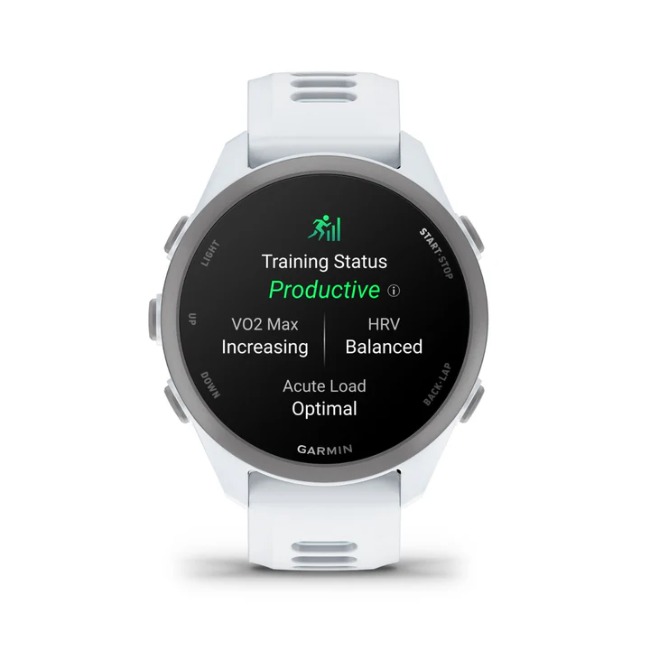 Garmin Forerunner 170 Music - Whitestone with Whitestone/Cloud Blue Band | 010-03920-11 - Image 4