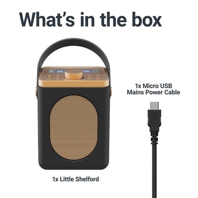 Majority Little Shelford Portable Radio | DAB+ Bluetooth - Black  | LSHDABBLKUK - Image 6