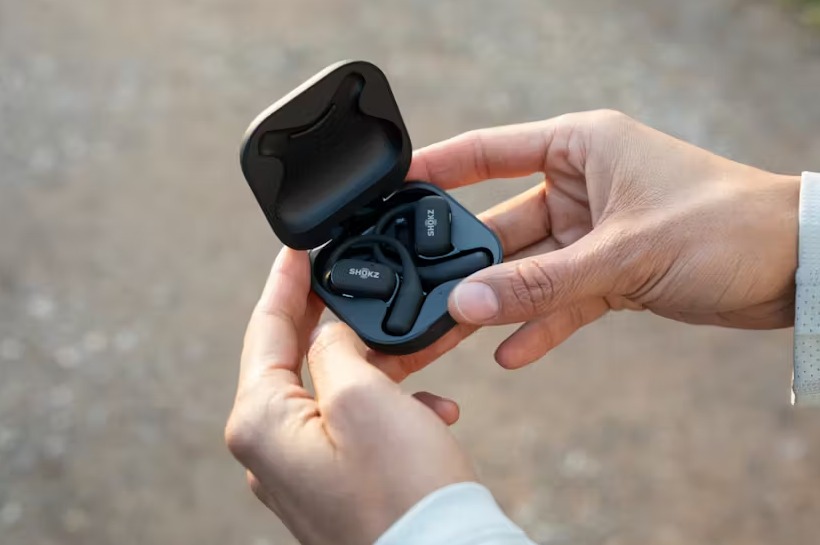 Shokz OpenFit True Wireless Earbuds - Black | 38-T910BK - Image 8