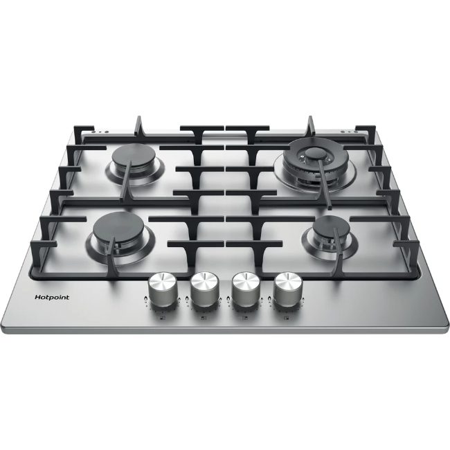 Hotpoint 60cm Gas Hob 4 Burners | PPH 60G DF IX UK Hotpoint 60cm Gas Hob 4 Burners | PPH 60G DF IX UK