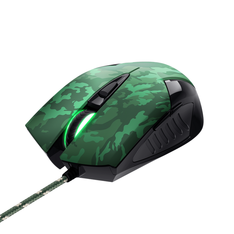 Trust GXT 781 RIXA Gaming Mouse & Pad - Camouflage Green | T23611 - Image 5