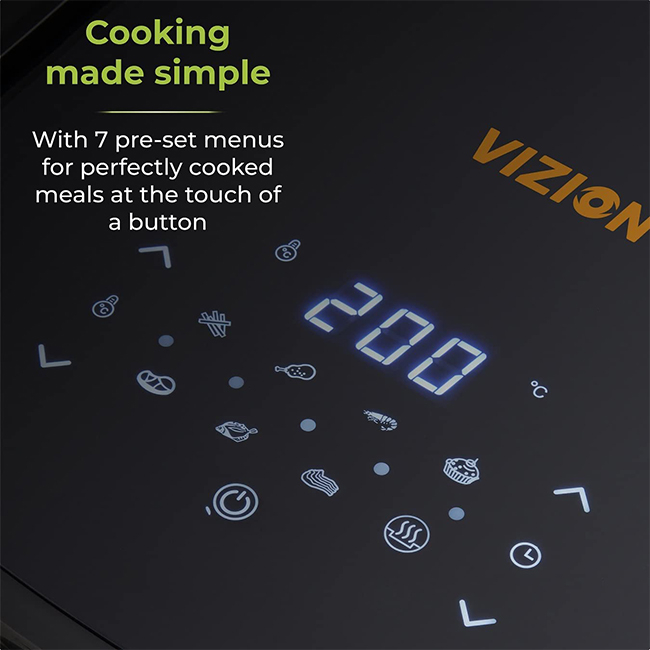 Tower  Vortx Vizion 7Ltr Digital Air Fryer | T17072 - Image 2