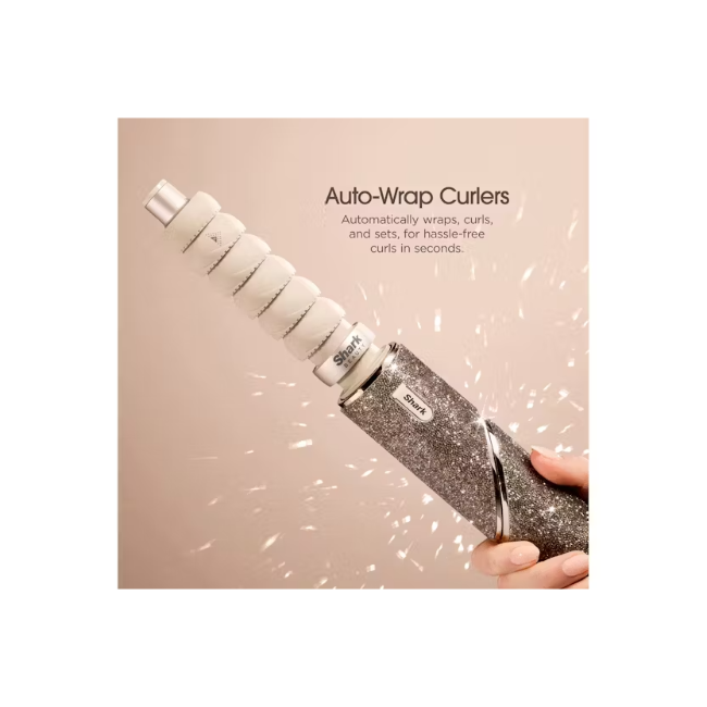 Shark FlexStyle Sparkle Gold Diamond Limited Edition 5-in-1 Air Styler & Hair Dryer Gift Set - Champagne | HD446JSUK - Image 4