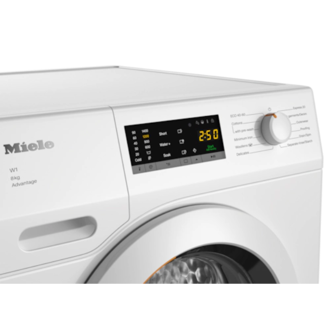 Miele W1 Front-Loader Washing Machine - White | WCA132WCS - Image 3