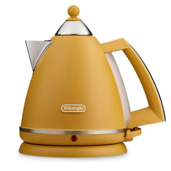 Delonghi Argento Silva 1.7L Kettle | Yellow | KBX3016.Y Delonghi Argento Silva 1.7L Kettle | Yellow | KBX3016.Y