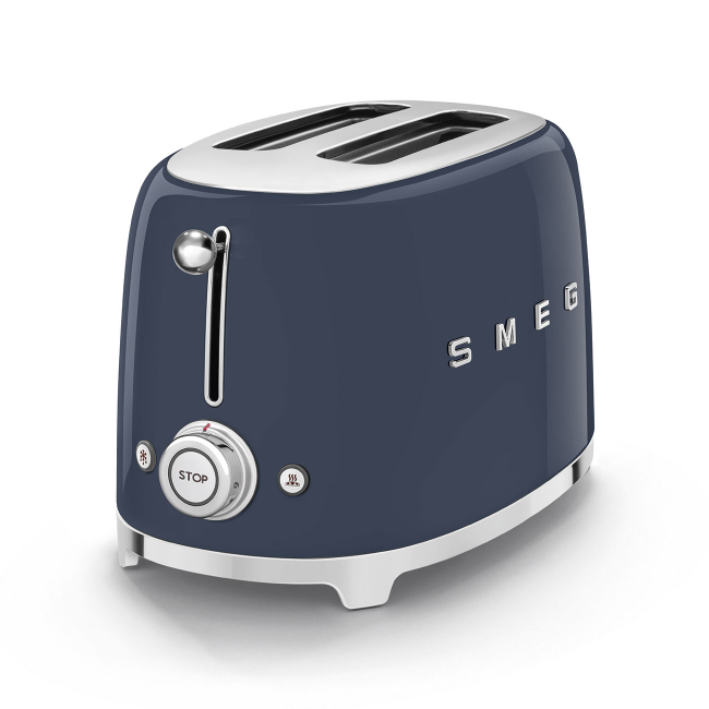 Smeg 50's Retro Style 2 Slice Toaster | Navy Blue | TSF01NBUK - Image 3