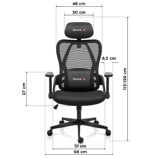 Huzaro Combat 2.7 Gaming Chair | Black | COMBAT2.7 - Image 7