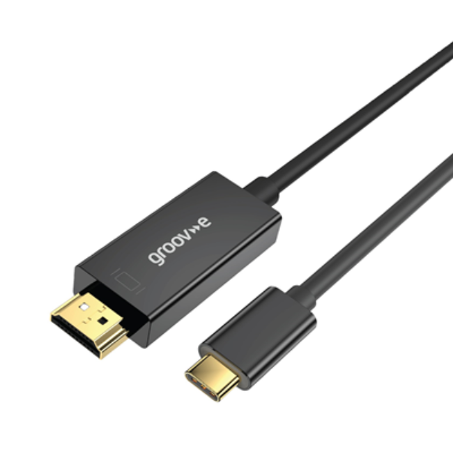 Groove USB-C To HDMI Cable | Black | GVPC31BK - Image 2