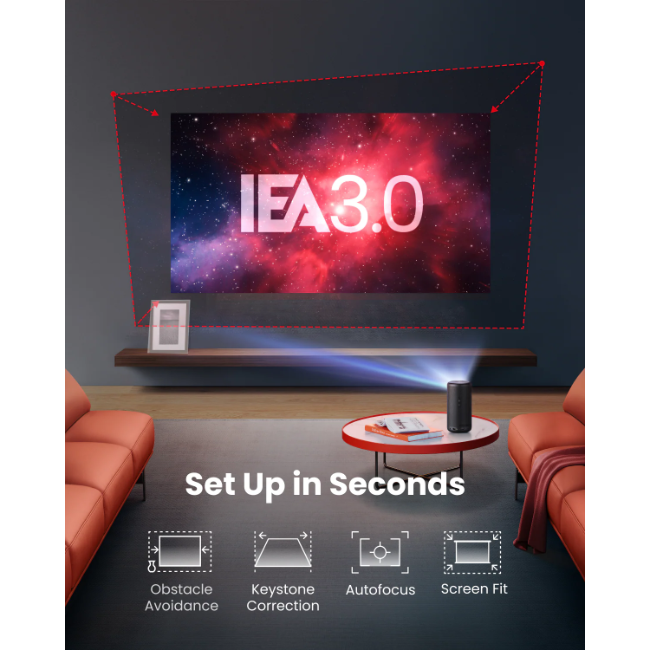 Nebula Capsule 3 Projector + gimbal Stand - Black | N2425212 - Image 5