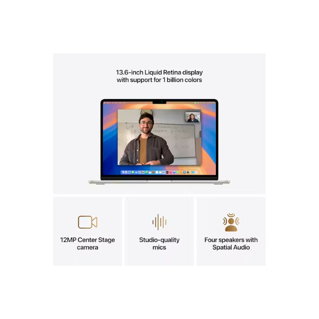 15" MacBook Air 16gb/512gb 10-core GPU - Starlight | MW1K3B-A - Image 7