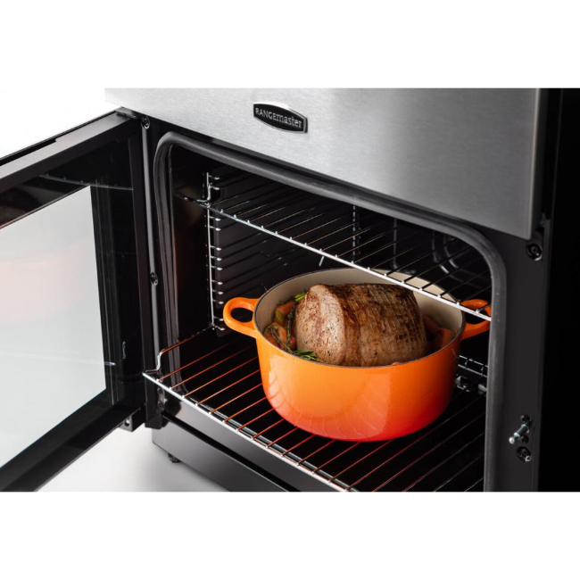 Rangemaster 60cm Professional+ Induction Cooker Stainless Steel with Chrome trim | PROPL60EISS/C - Image 4 Rangemaster 60cm Professional+ Induction Cooker Stainless Steel with Chrome trim | PROPL60EISS/C - Image 4