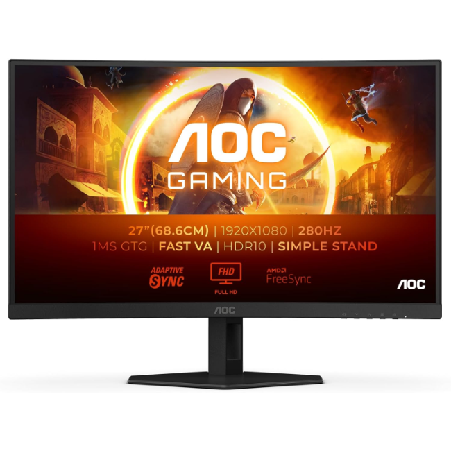 AOC 27" Curved FHD Fast Gaming Monitor | C27G4ZXE