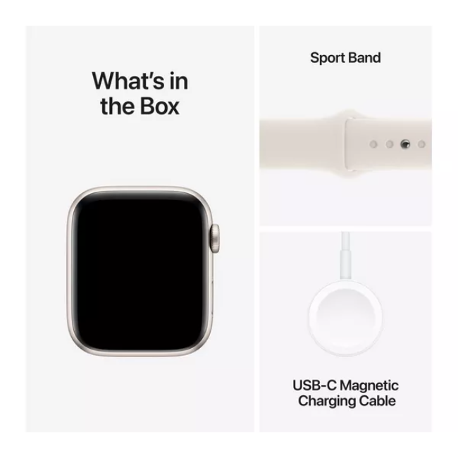 Apple Watch SE 3 44mm Sml/Med - Starlight | MEHG4MP-A - Image 8