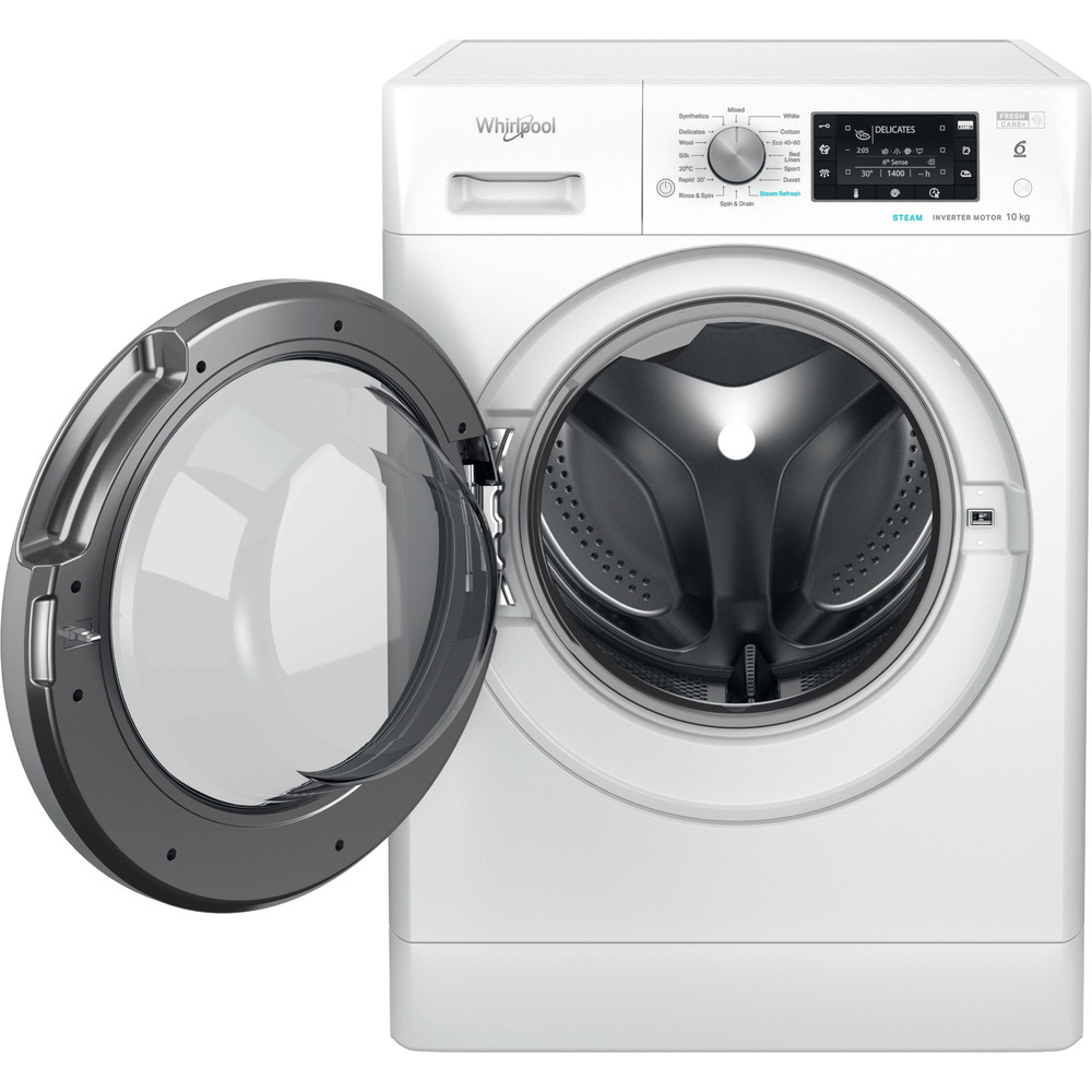 Whirlpool 10KG 1350 Spin Washing Machine - White | FFD 10469 BSV UK - Image 2