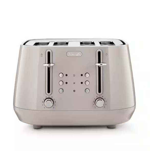 Delonghi Eclettica 4 Slice Toaster - Glossy Beige| CTY4003.BG