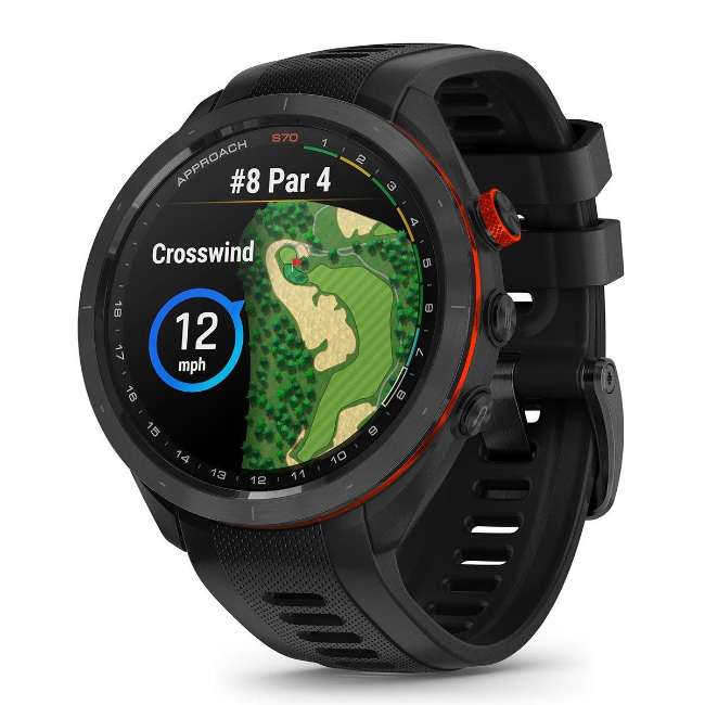 Garmin Approach S70 Smart Watch 47mm - Black/Red | 010-02746-12 - Image 8