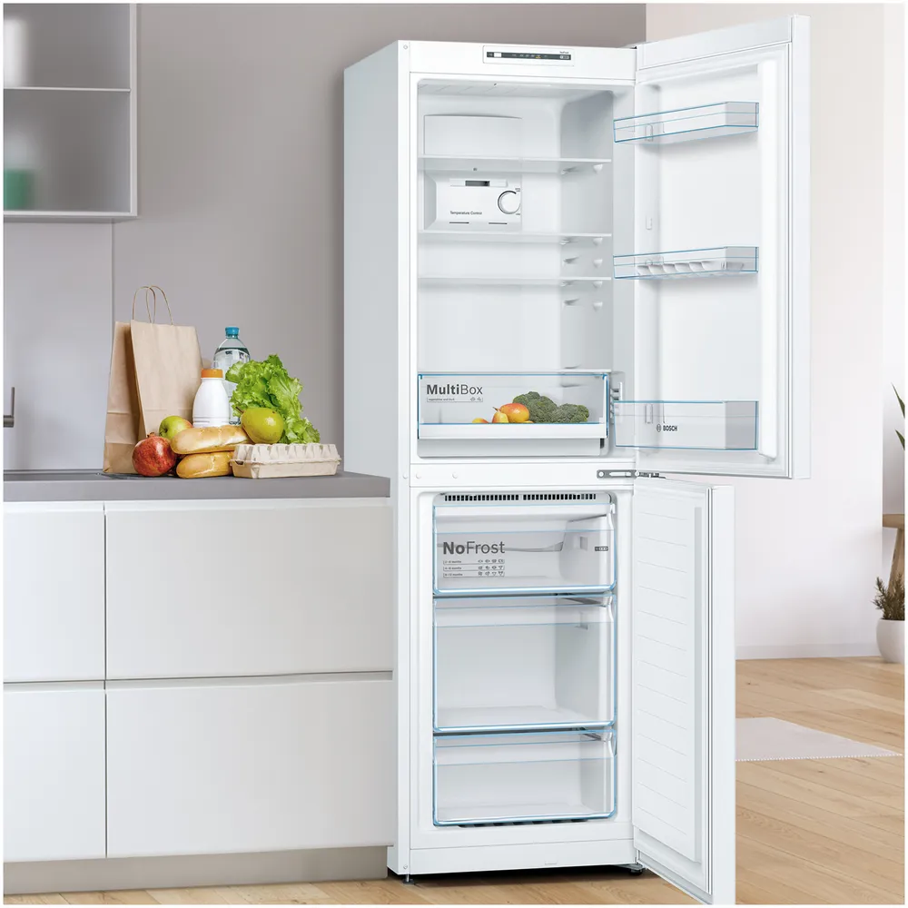 Bosch Serie 2 Fridge Freezer No Frost - White | KGN34NWEAG - Image 2