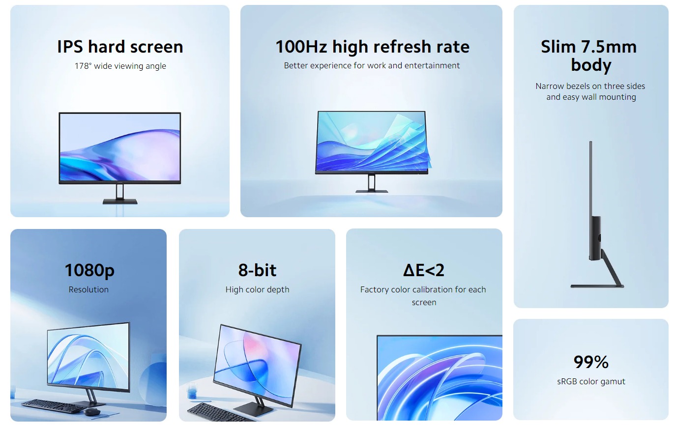 Xiaomi A27i 27" FHD Monitor - Black | ELA5347UK - Image 2