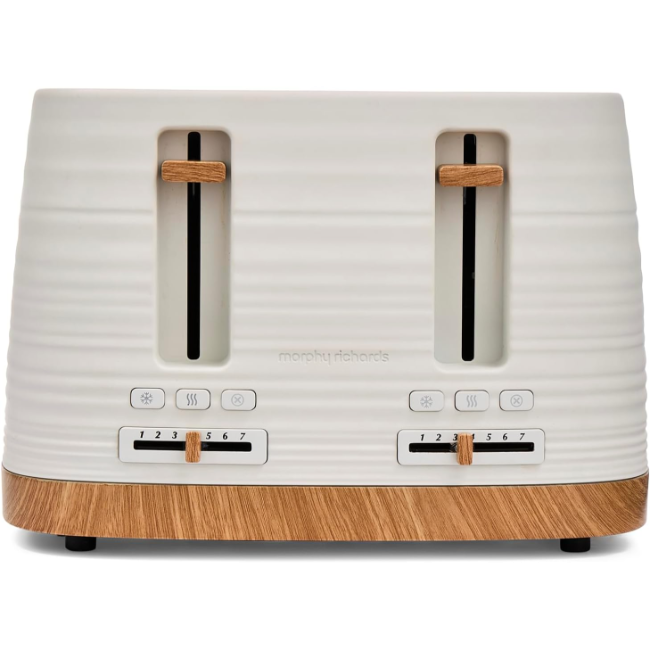 Morphy Richards Clay 4 Slice Toaster | White | 243102