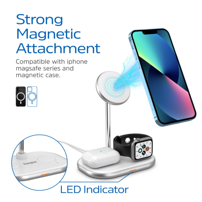 Energizer 3-in-1 Wireless Fast Charger & Stand | BWCP303 - Image 4