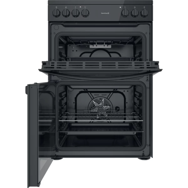 Indesit 60cm Cooker with Ceramic Hob in Black | ID67V9KMB/UK - Image 4