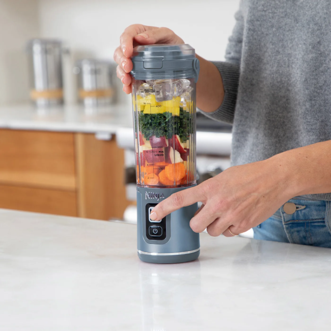 Ninja Blast Cordless Portable Blender | Denim Blue | BC151UKNV - Image 9 Ninja Blast Cordless Portable Blender | Denim Blue | BC151UKNV - Image 9