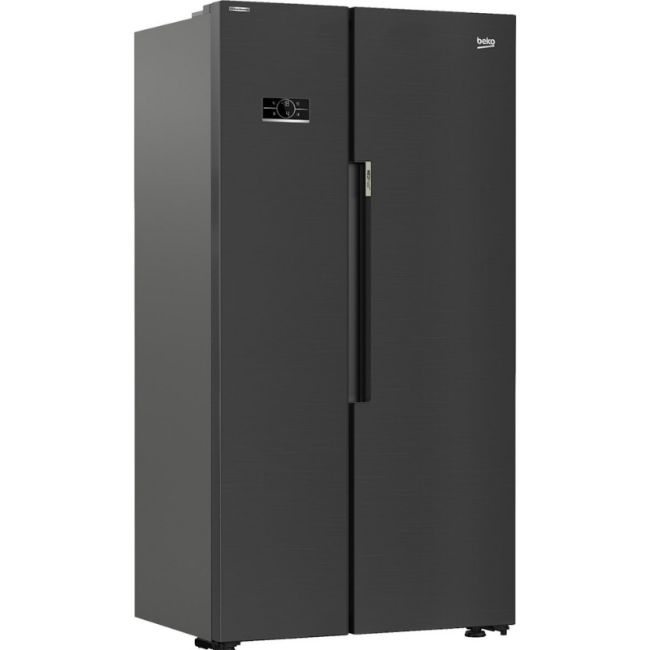 Beko American Style Fridge Freezer SbS - Black Steel | ASL1442VPZ - Image 2