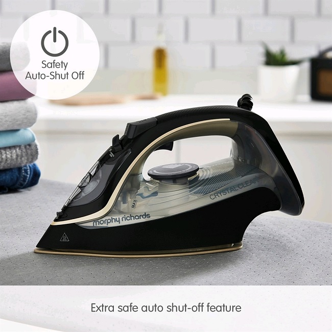 Morphy Richards Crystal Clear Gold Steam Iron 300302 Morphy Richards Crystal Clear Gold Steam Iron 300302