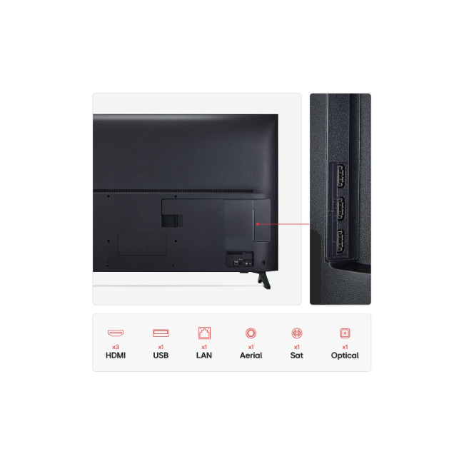 LG 65" QNED AI 4k Smart TV - Black | 65QNED70A6A.AEK - Image 3