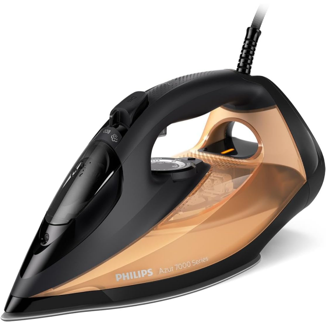 Philips Azur Steam Iron 7000 Series | Black/Gold | DST7040-80 Philips Azur Steam Iron 7000 Series | Black/Gold | DST7040-80