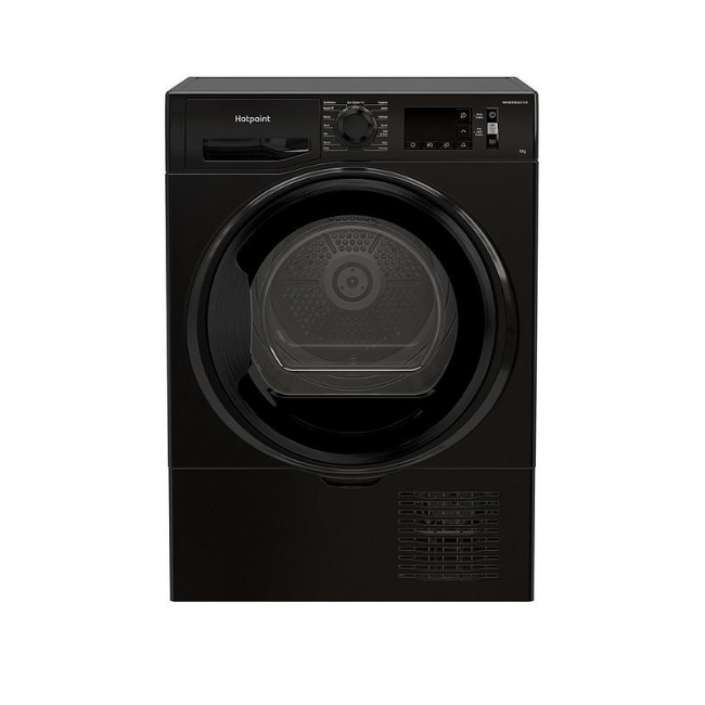 Hotpoint 9KG Sensor Condenser Dryer in Black | H3 D91B UK - Image 1 Hotpoint 9KG Sensor Condenser Dryer in Black | H3 D91B UK - Image 1