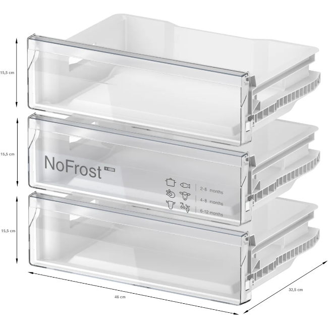 Bosch Freezer Built-In Under Counter Series 4 - White | GUN21VFE0G - Image 4