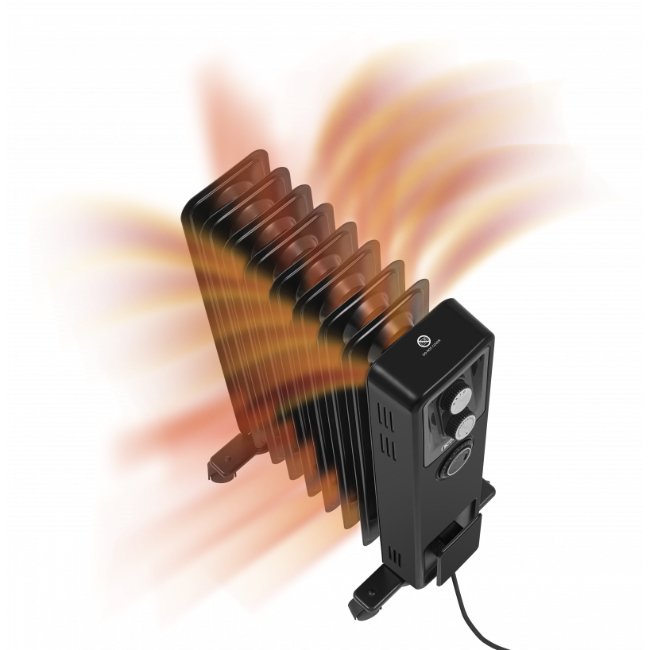 Dimplex Perforated Radiator Dimplex OCR 2kW Oil Filled Column Radiator Black | OCR20BL | DIM-OCR20BL
