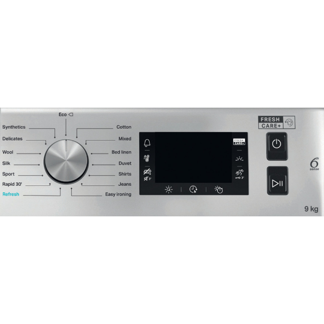 Whirlpool Heatpump Dryer 9kg  - Silver | FFTM229X2SKUK - Image 3 Whirlpool Heatpump Dryer 9kg  - Silver | FFTM229X2SKUK - Image 3