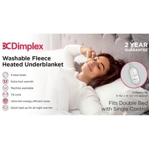 Dimplex Double Fleece Under Blanket Single Control – DFB2002 Dimplex Double Fleece Under Blanket Single Control – DFB2002