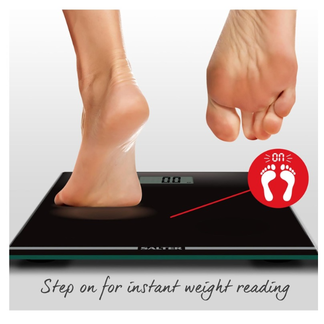 Salter Digital Bathroom Scale | Black | 9205BLK - Image 3