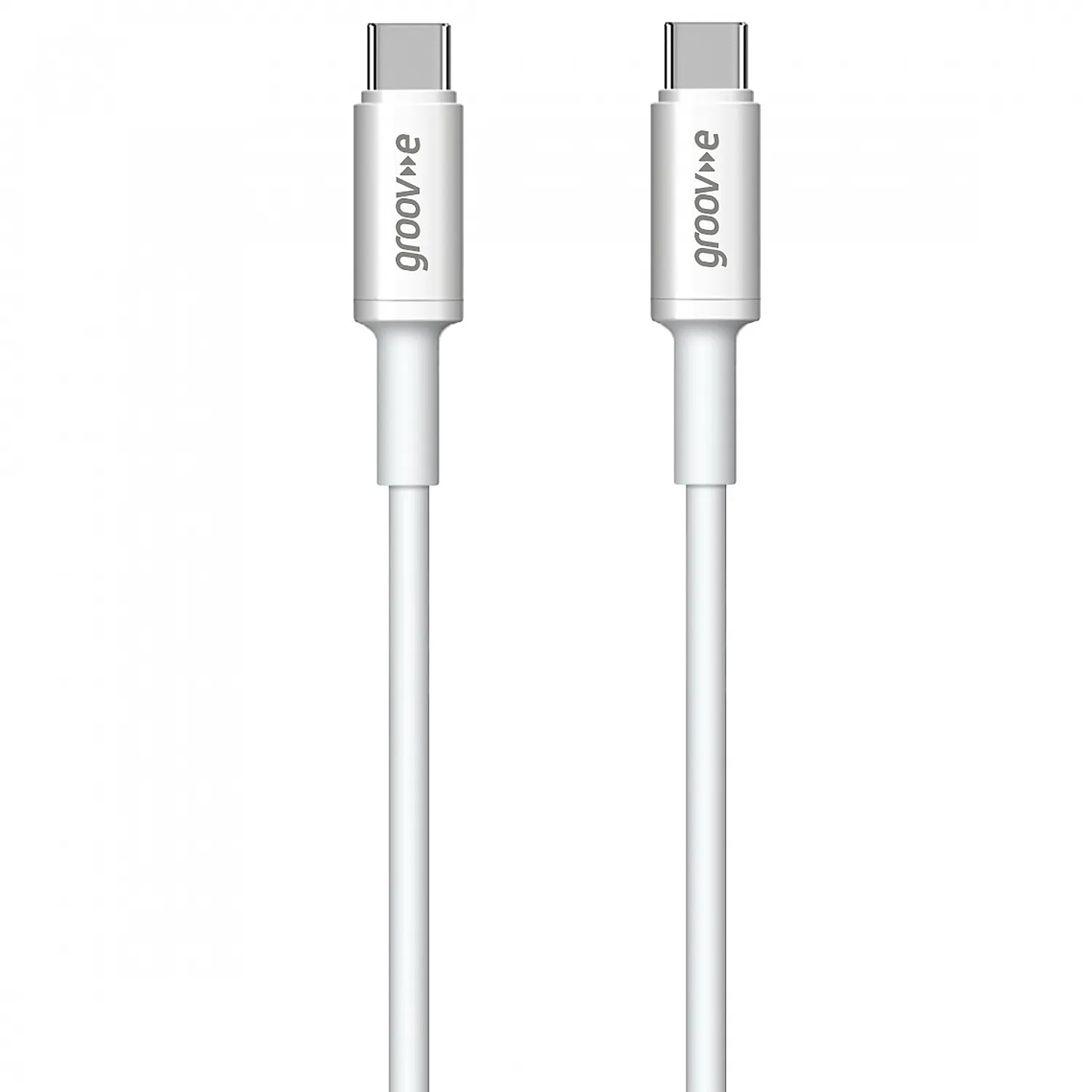 Groove USB-C To USB-C Charging Cable 1M - White | GVMA021WE - Image 2