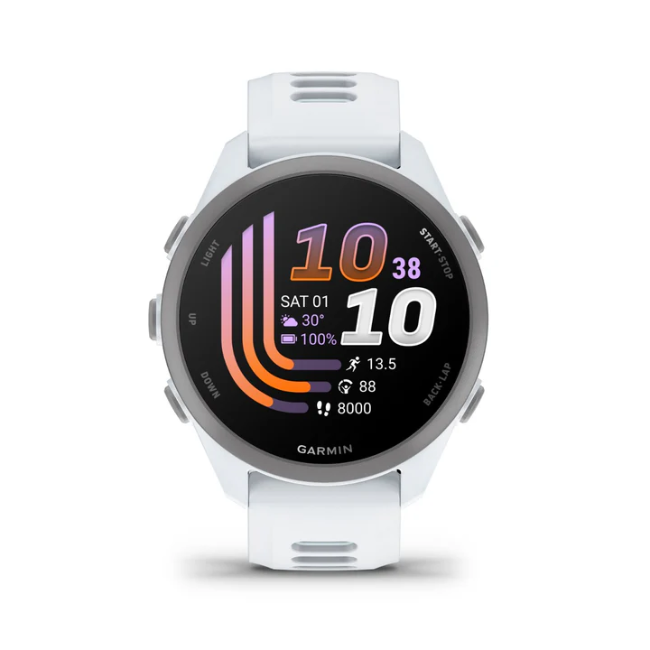 Garmin Forerunner 170 Music - Whitestone with Whitestone/Cloud Blue Band | 010-03920-11 - Image 2