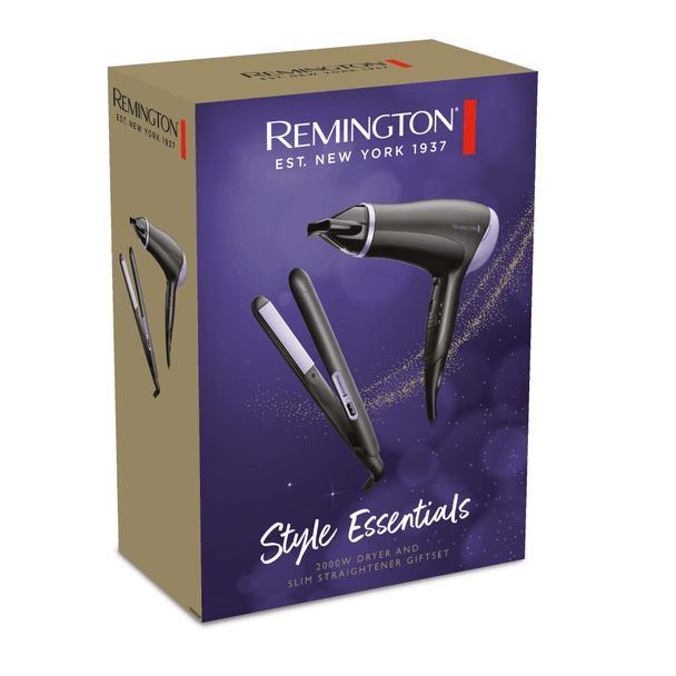 Remington Style Essentials Giftpack Hair Dryer and Straightener | Black | D3016GP - Image 5