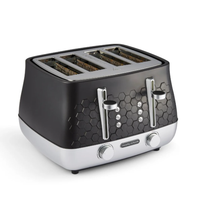 Morphy Richards Cassini 4 Slice Toaster | Moonless Night Black | 243020 - Image 7