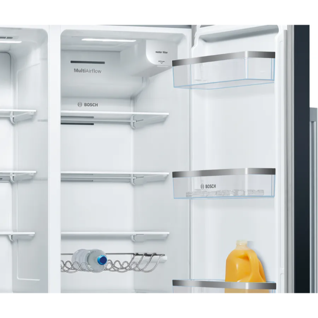 Bosch Series 6 American Side by Side Fridge Freezer - Black | KAD93ABEP - Image 5