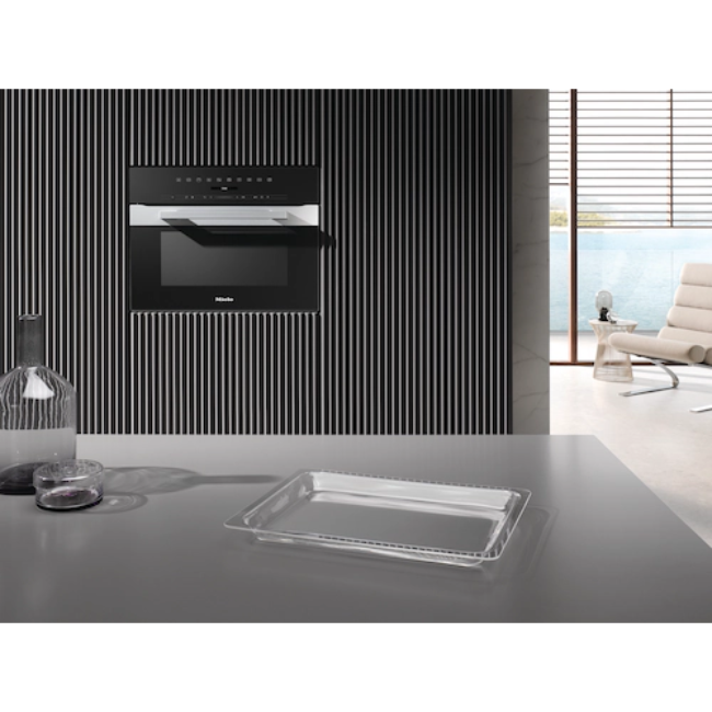 Miele Compact Microwave Combination Oven - Steel | H7240BM - Image 3