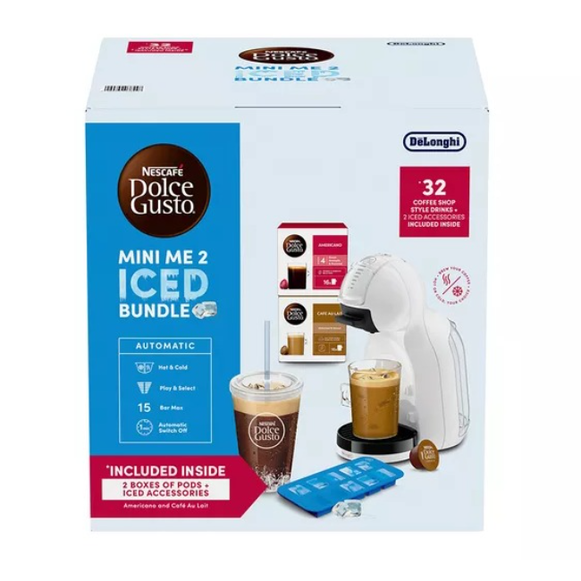 DeLonghi Nescafé Dolce Gusto Mini Me 2 Ice Bundle Coffee Machine | White | EDG335.W2CAPS - Image 8