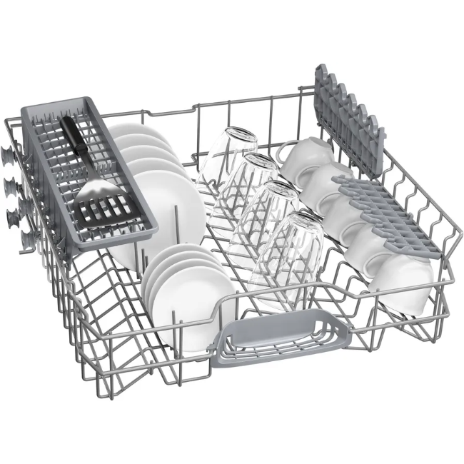 Bosch Series 2 Semi-Integrated Dishwasher - White/Brushed Steel | SMI2HTS02G - Image 6