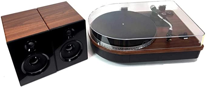 Steepletone Camden Bluetooth Record Player With Speakers - Black/Wood | CAMDEN2-BLK - Image 4