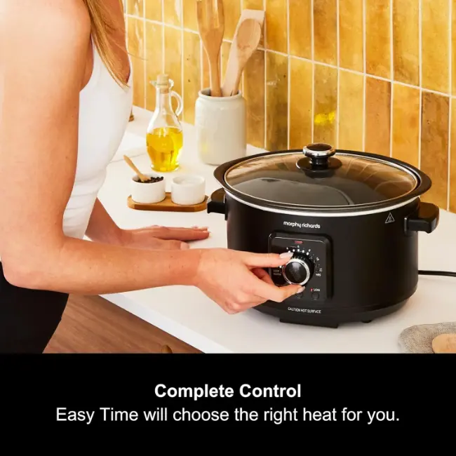 Morphy Richards Easy Time 3.5l Slow Cooker | Black | 460021 - Image 2