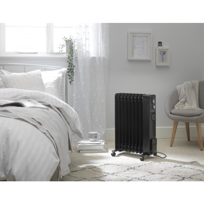 Dimplex OCR 2kW Oil Filled Column Radiator Black | OCR20BL - Image 3