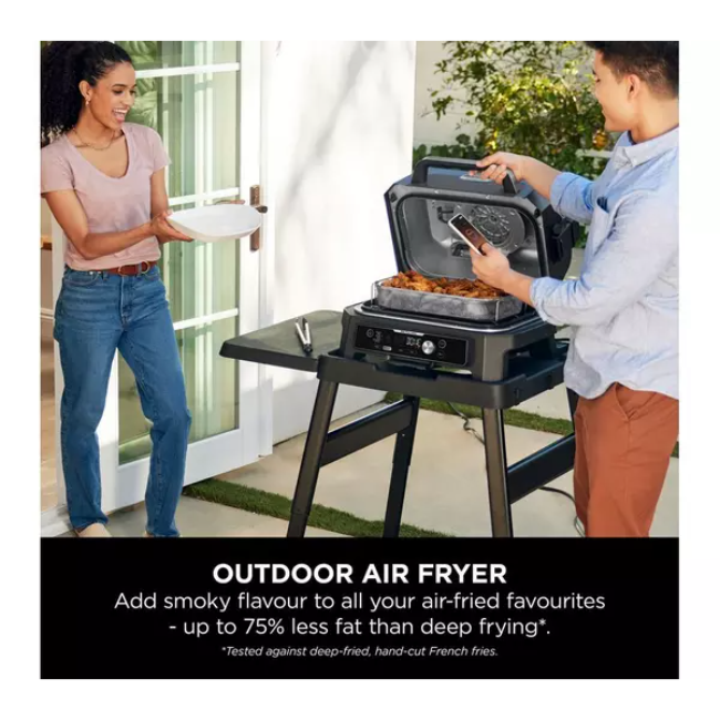 Ninja Woodfire Pro Connect XL Electric BBQ Grill & Smoker - Blue/Black | OG901UK - Image 7