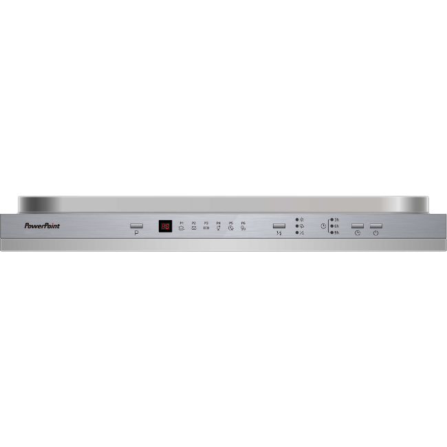 Powerpoint 60cm Integrated Dishwasher 12pl - White | P3612M2INT - Image 2